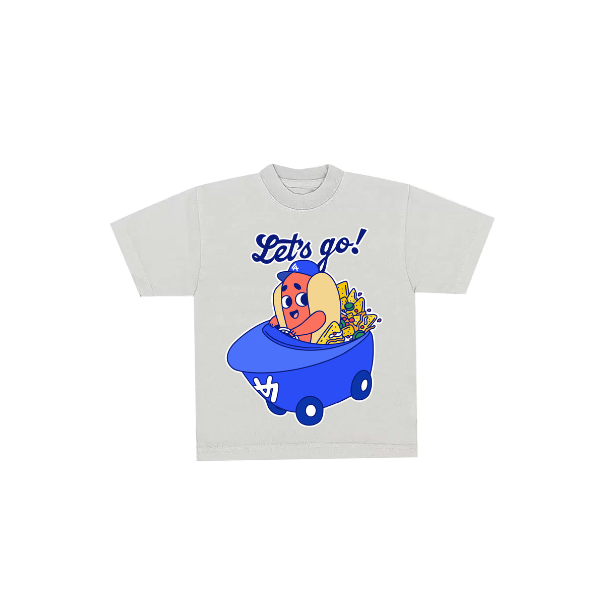 Chunkytani Dogders Snack Car Kids T-Shirt - Cement