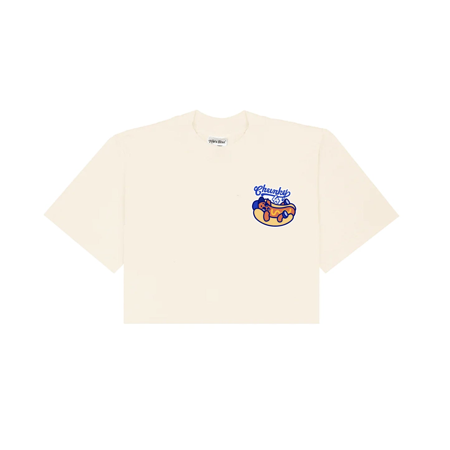 Chunkytani Dogders Cropped T-Shirt - Cream