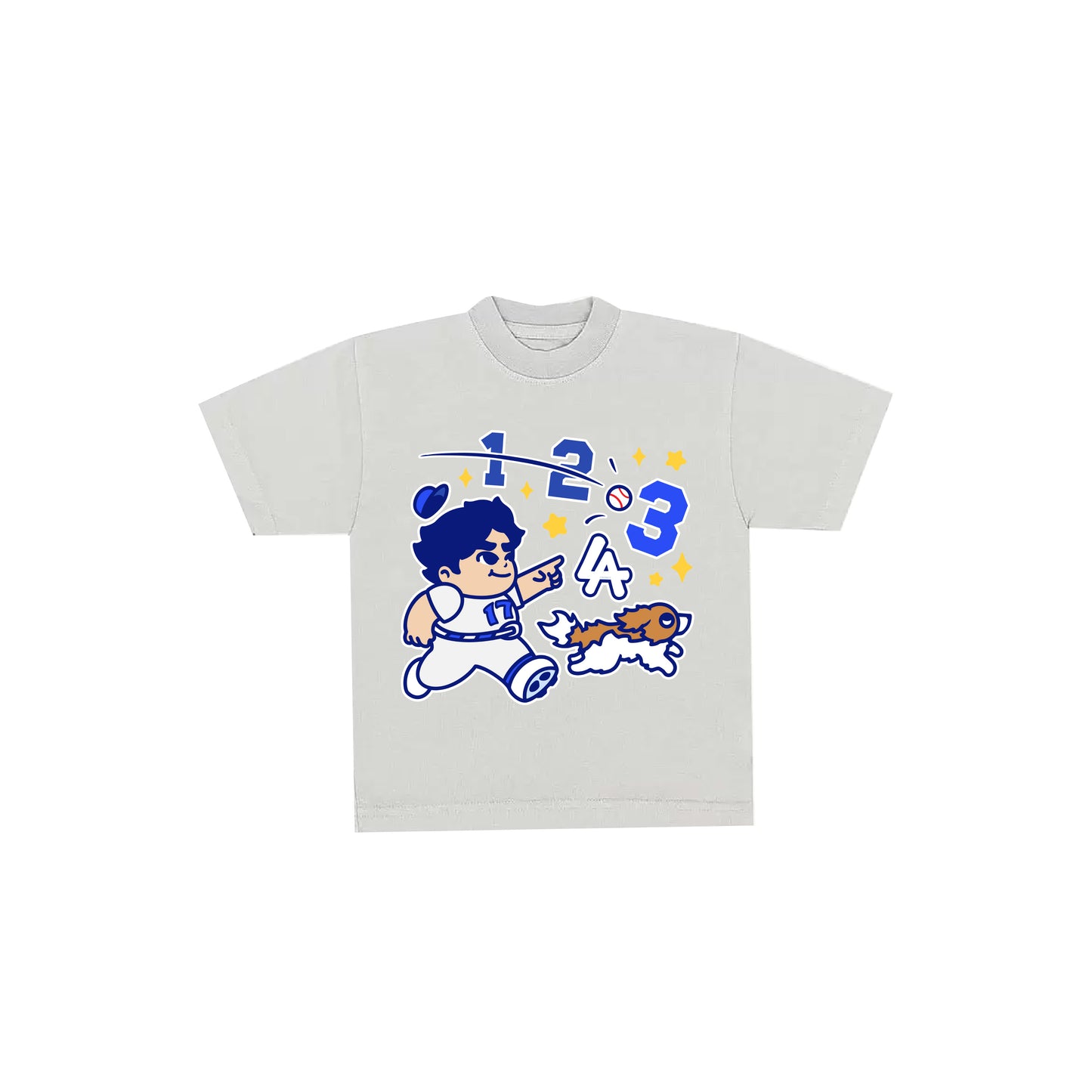 Chunkytani Three Kids T-Shirt - Cement