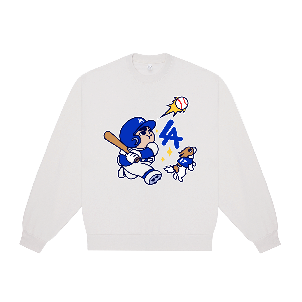 Chunkytani Slugger 10oz Fleece Sweater - Off-White