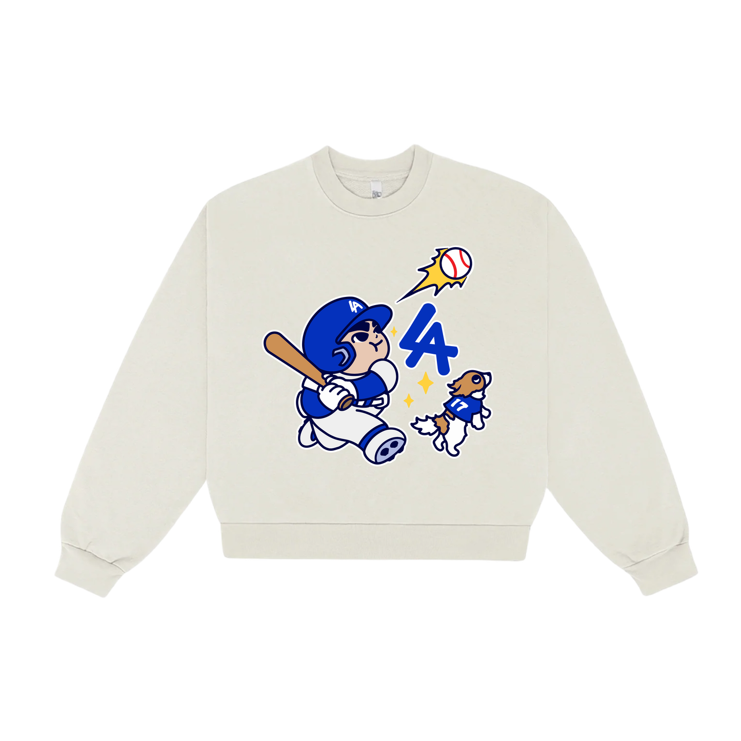 Chunkytani Slugger Cropped Mock Neck Sweater - Off-White