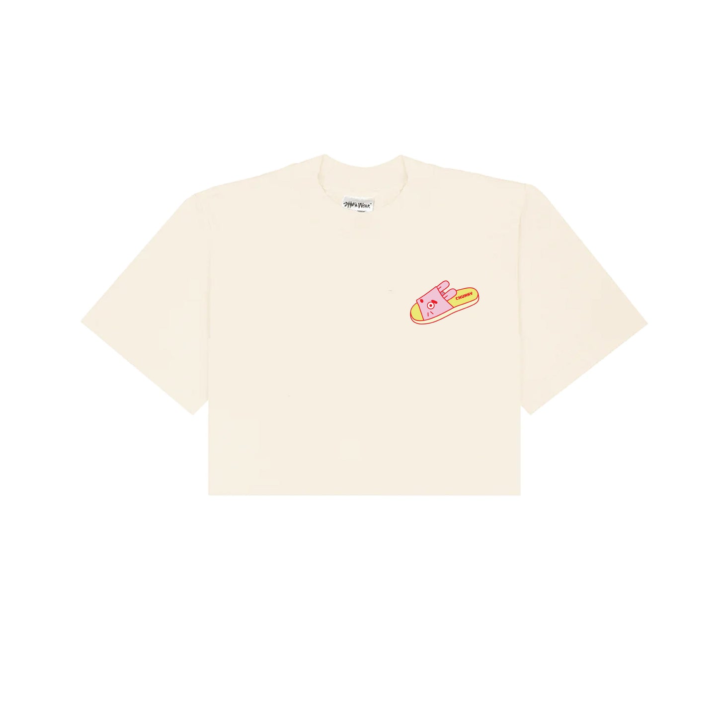 Hi, I'm Home Cropped T-Shirt - Cream