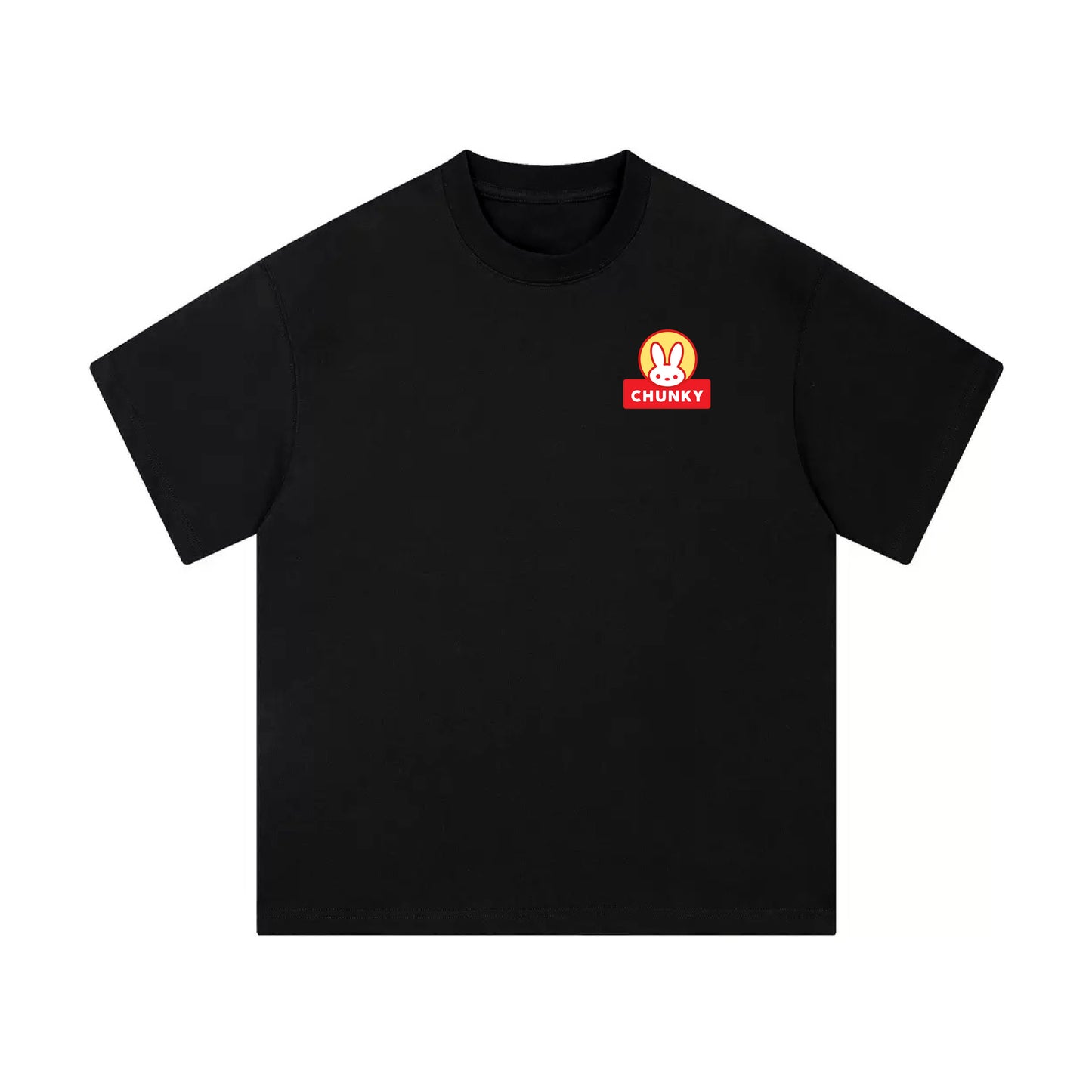 Chunky Mooncake Diner Roller Girl Mid-Cropped T-Shirt - Black