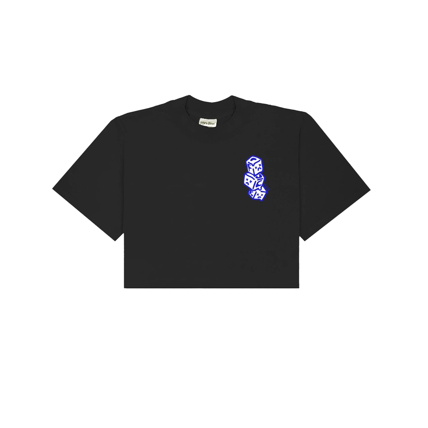 Chunky Without Ice Cropped T-Shirt - Black