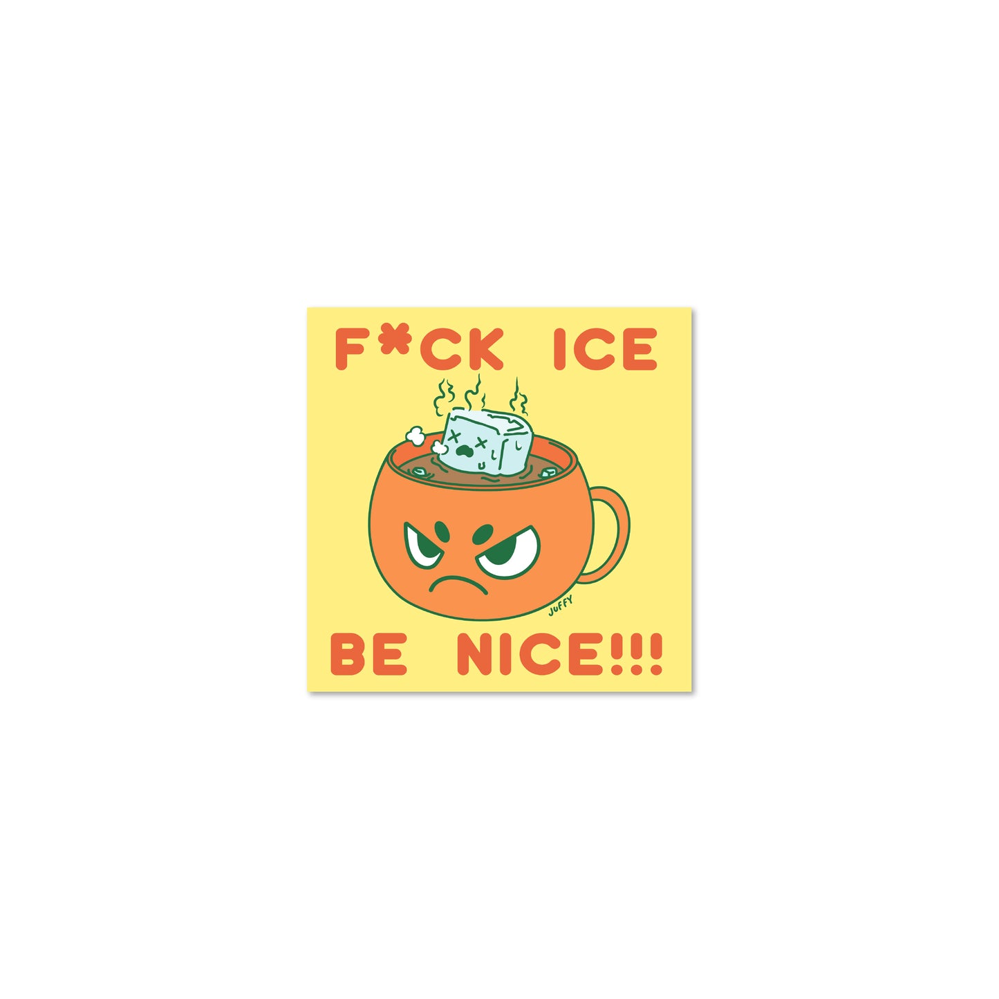 Chunky FCK Ice Sticker