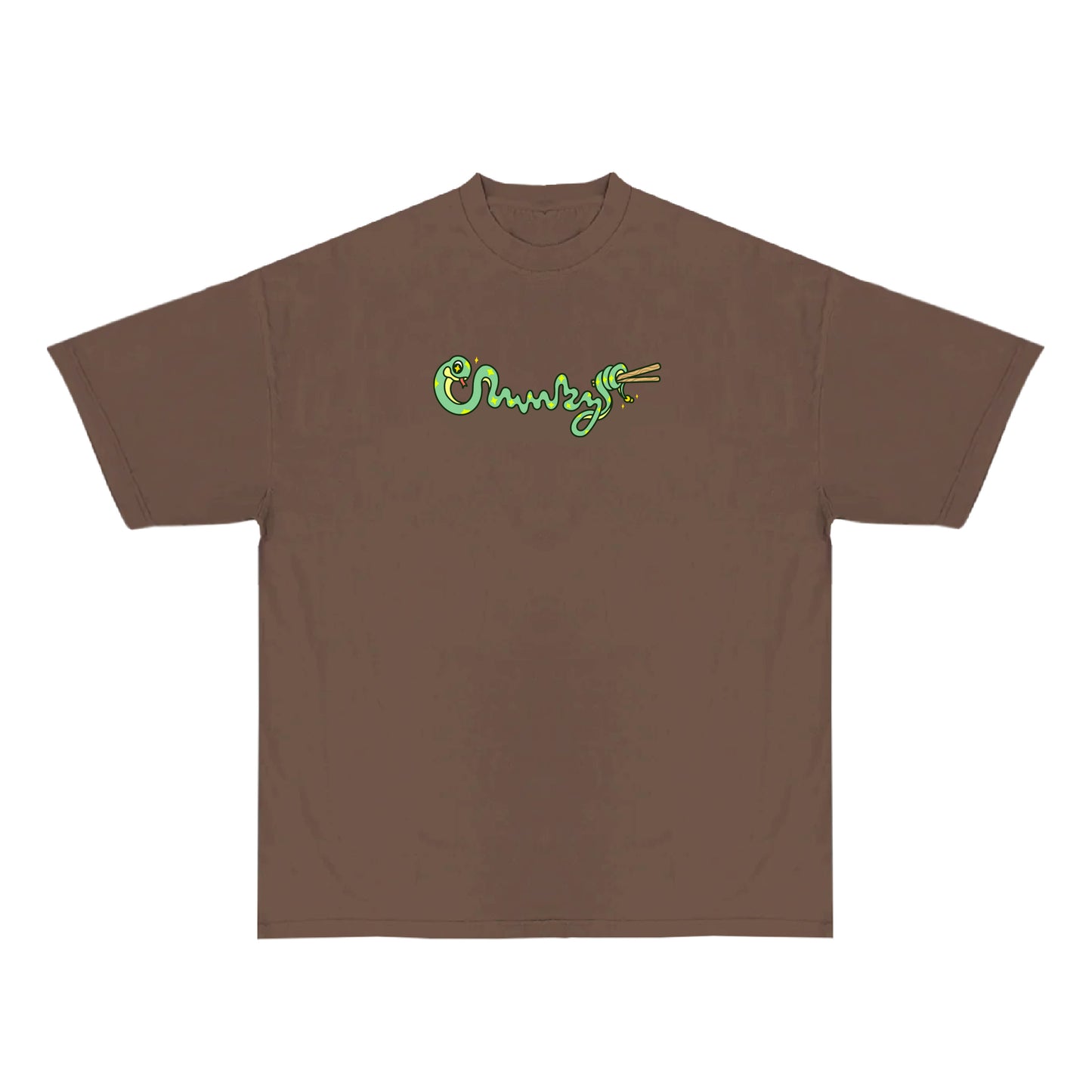 Chunky Snake Mahjong T-Shirt - Mocha