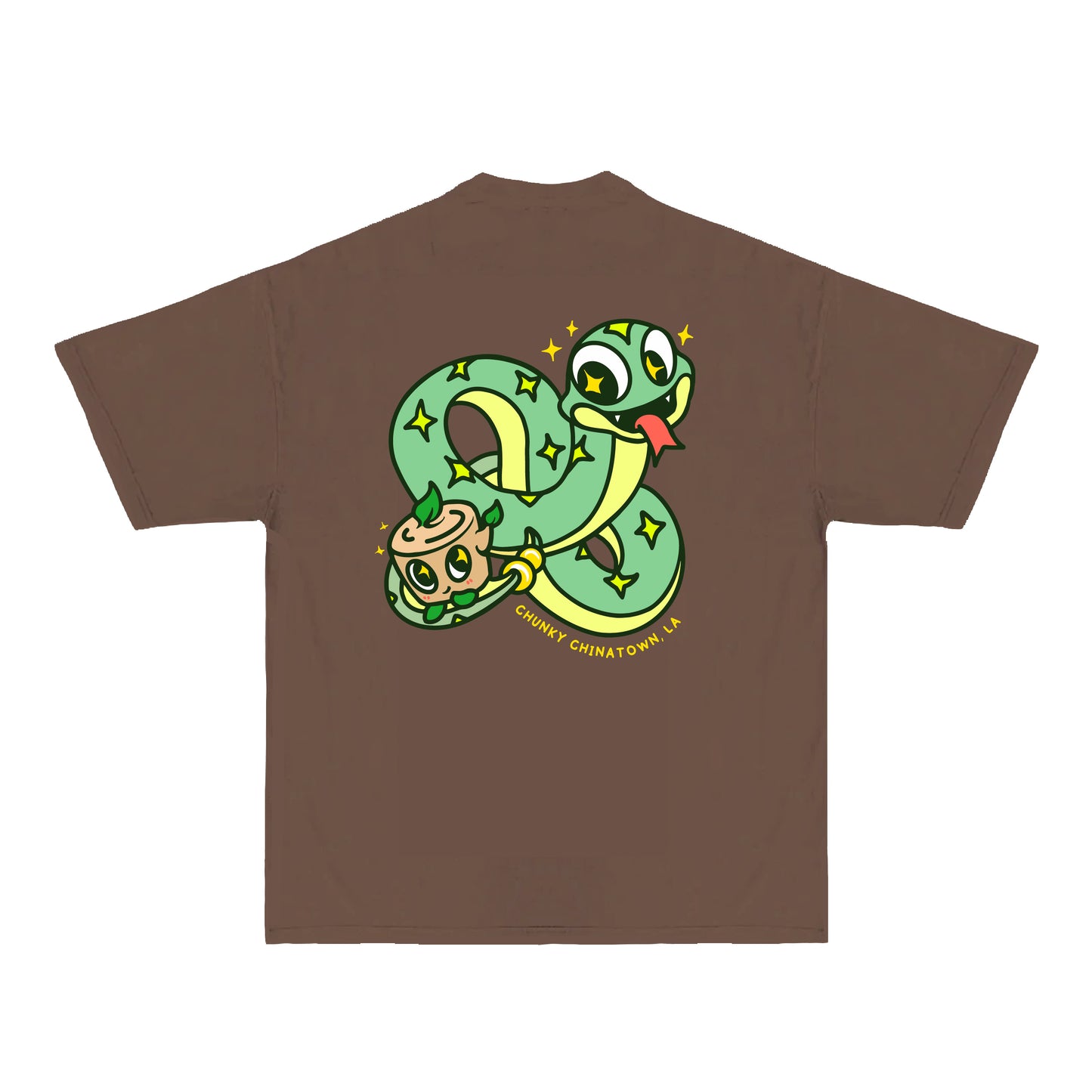 Chunky Snake and Su T-Shirt - Mocha