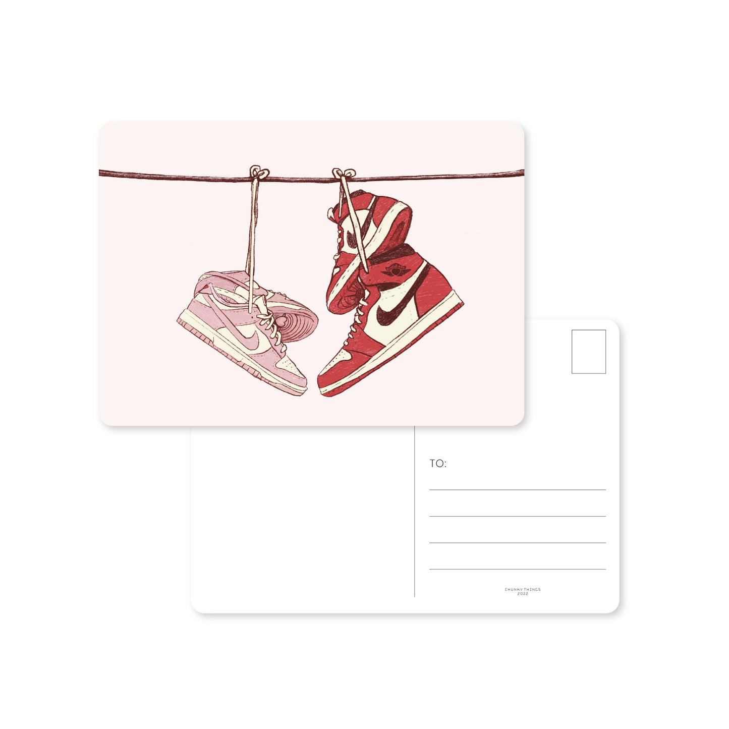 Sneaker Love Postcard