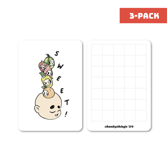 Chunky Sweet Card Insert 3-pack