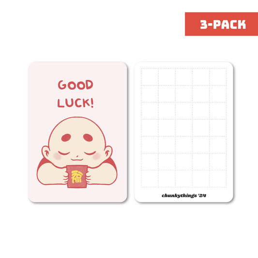 Chunky Good Luck Card Insert 3-pack