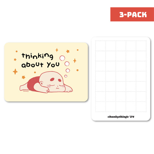 Chunky Thinking of You Card Insert 3-pack