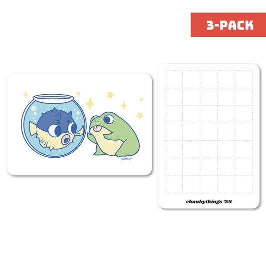 Chunky Froggy Friend Card Insert 3-pack