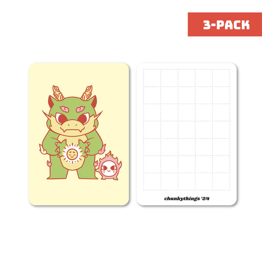Chunky Dragon Friends Card Insert 3-pack