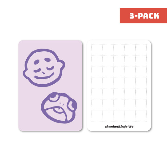 Chunky Weird is Good Purple Card Insert 3-pack