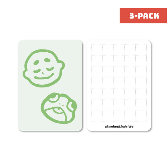 Chunky Weird is Good Green Card Insert 3-pack