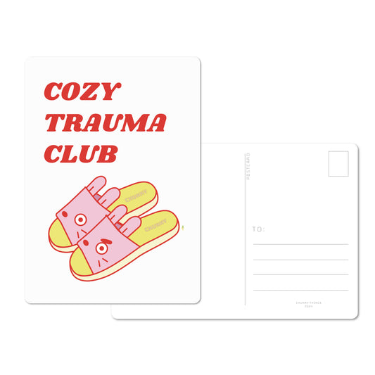 Cozy Trauma Club Postcard
