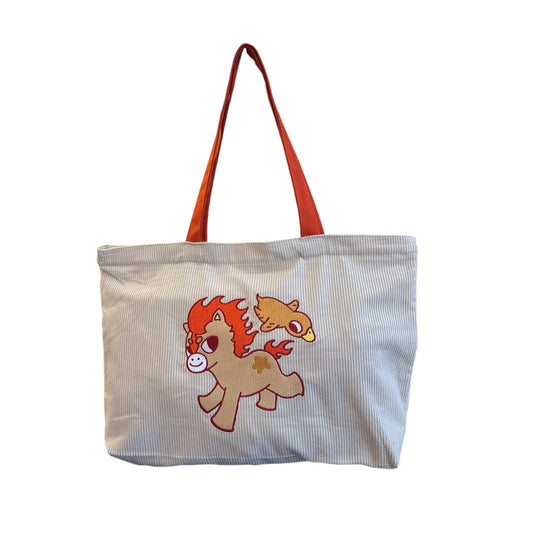 Fire Horse and Duck Ya Large Tote