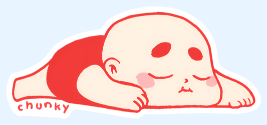 Chunky Baby Sleeping Sticker