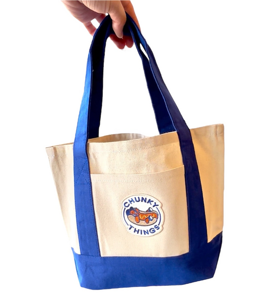 Hot Dog Mini Canvas Tote