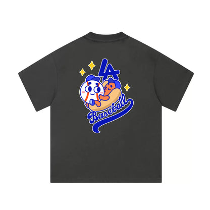 Chunkytani Meatball Mid-Cropped T-Shirt - Dark Grey
