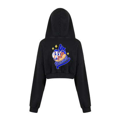 Chunkytani Meatball Cropped Hoodie - Black