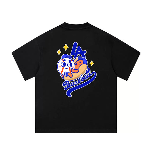 Chunkytani Meatball Mid-Cropped T-Shirt - Black