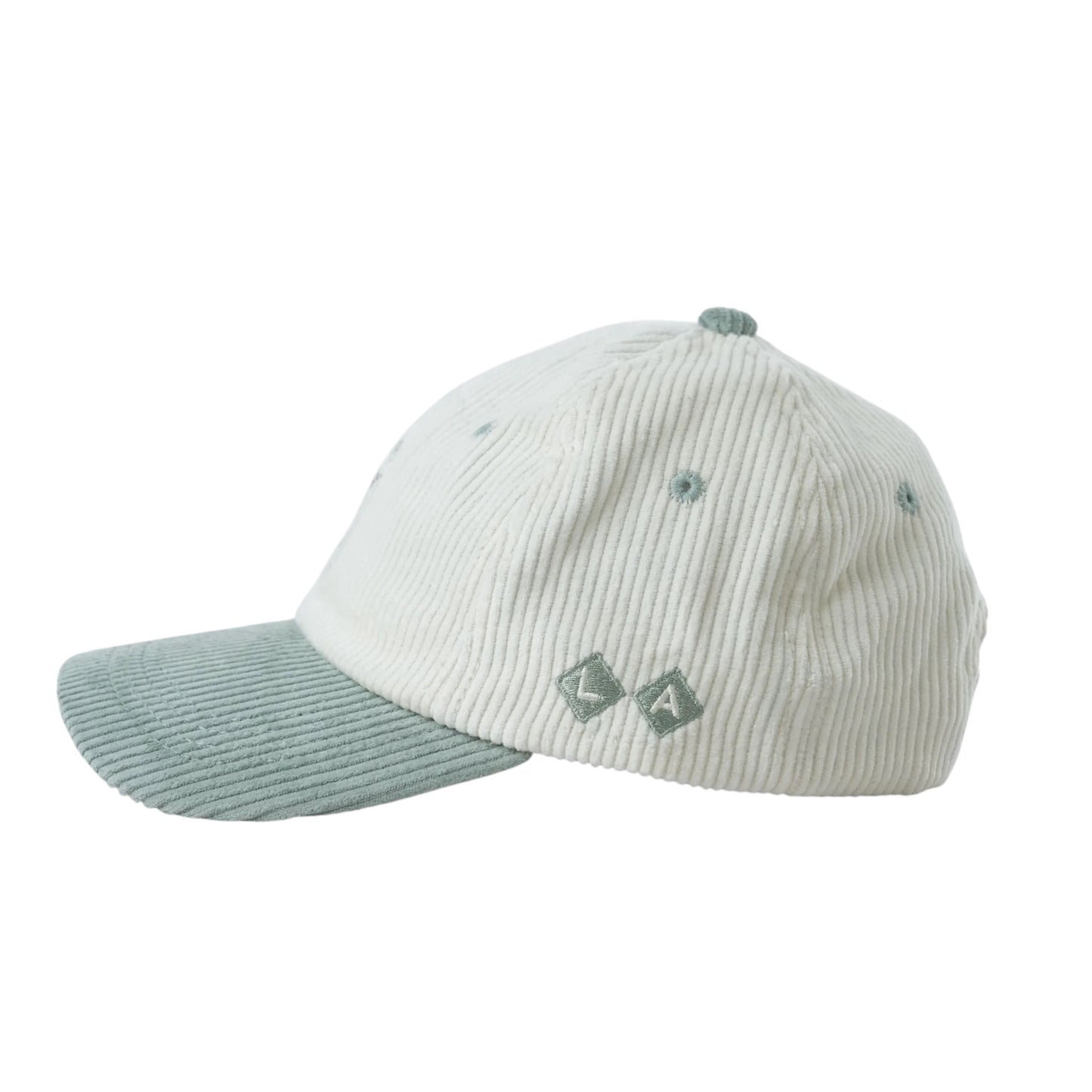 Chunky Frog Corduroy Hat - Green/Cream