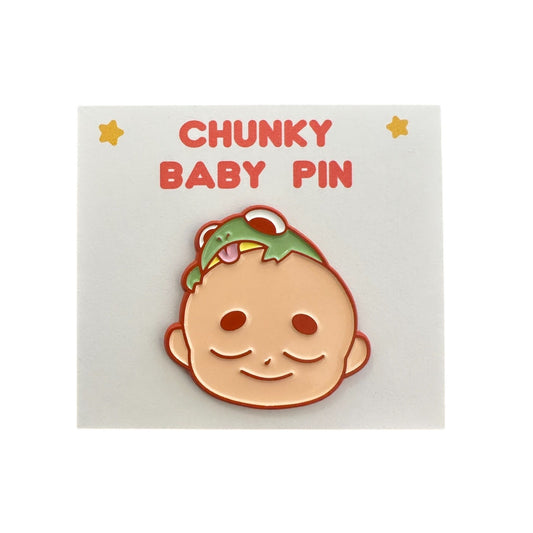 Chunky Baby and Frog Pin