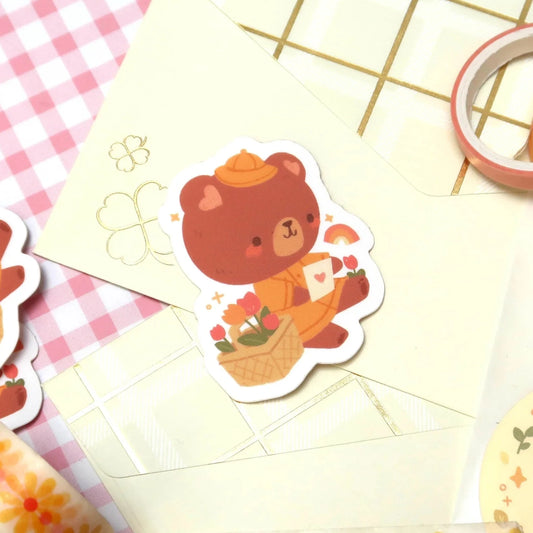 Picnic Bear Sticker