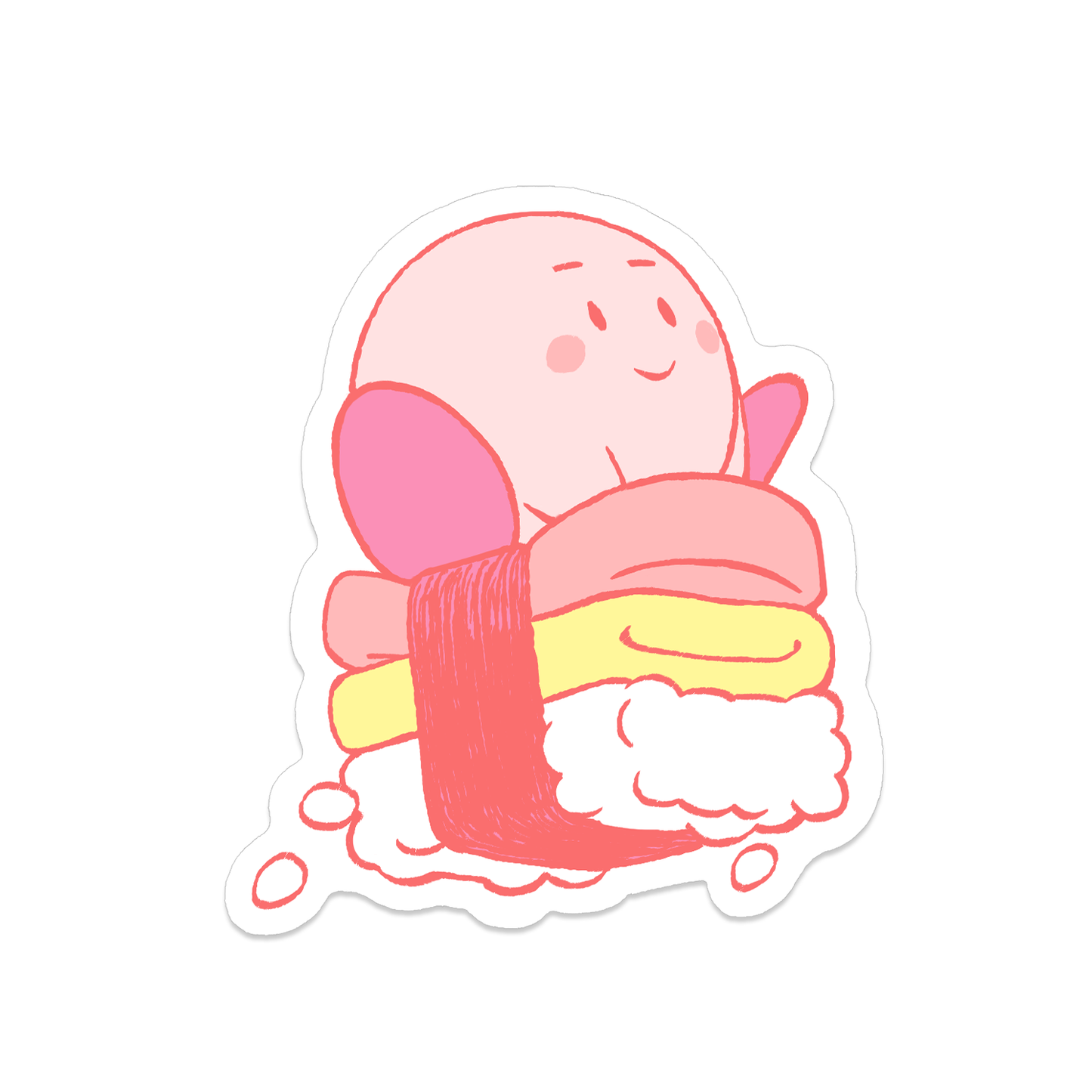 Kirby Musubi Sticker