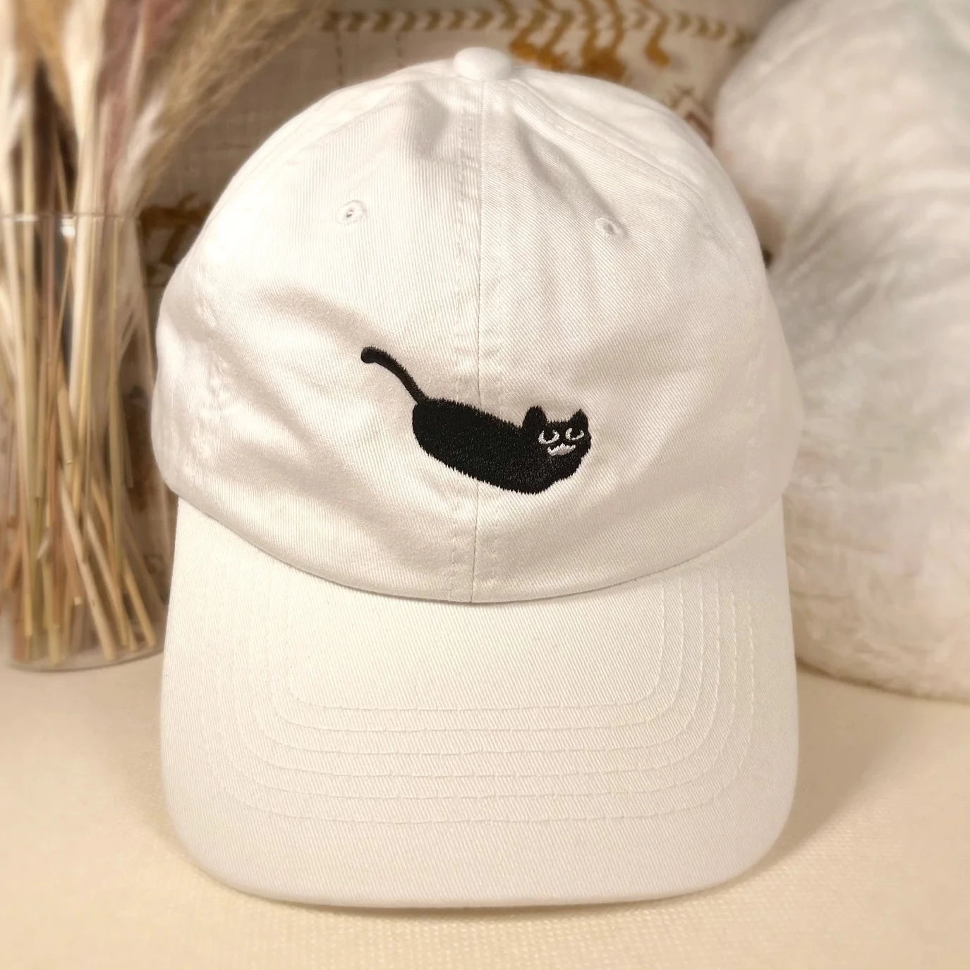 Space Cat White Dad Hat