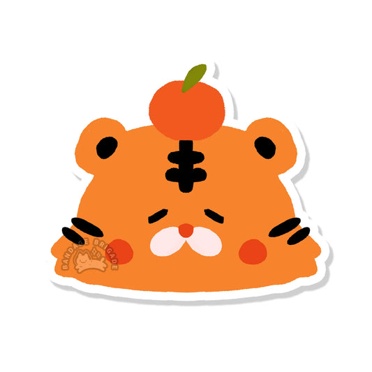 Orange Juice Tiger Sticker