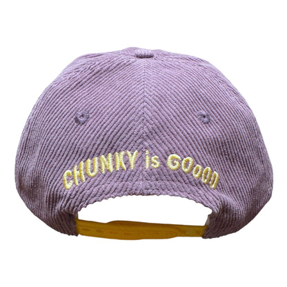 Chunky is Good Purple Corduroy Hat