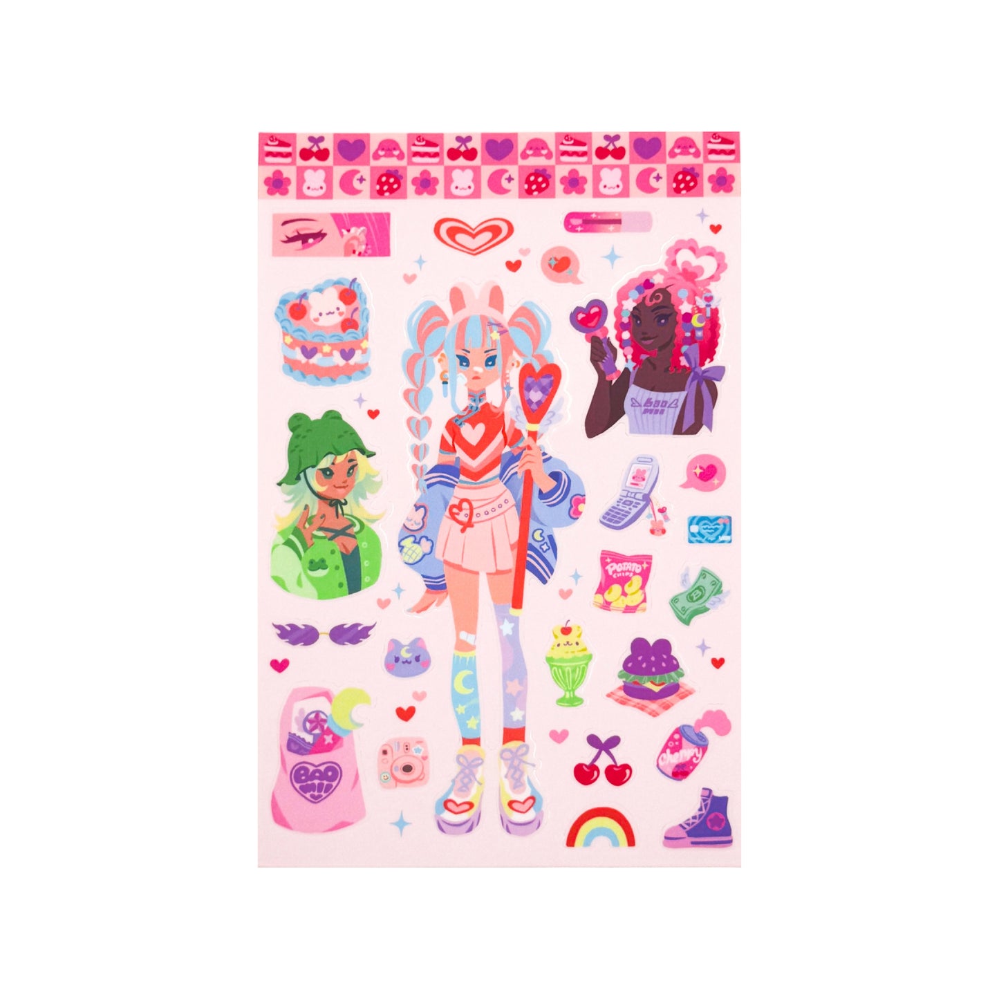Magical Girls Sticker Sheet