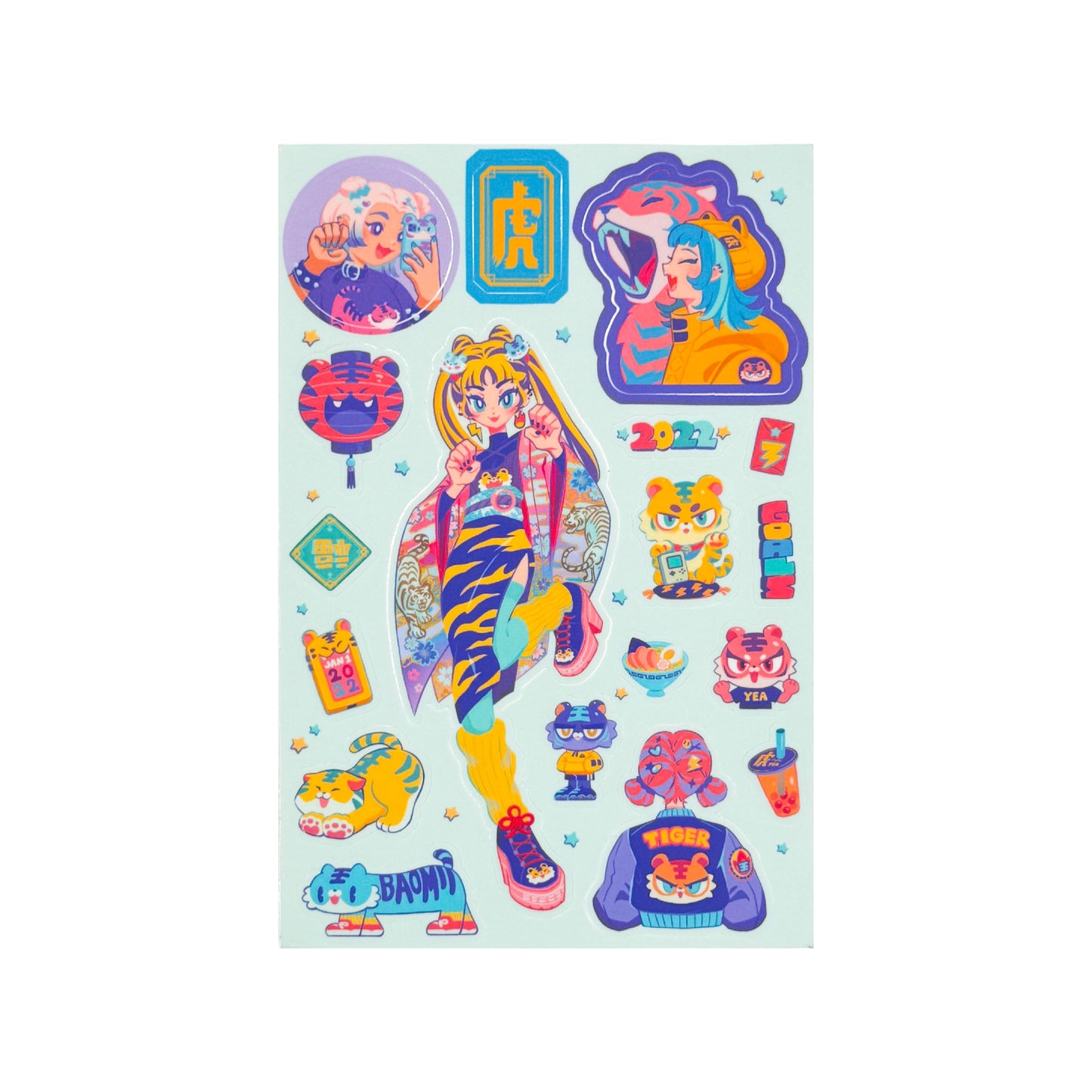 Year of the Tiger Sticker Sheet
