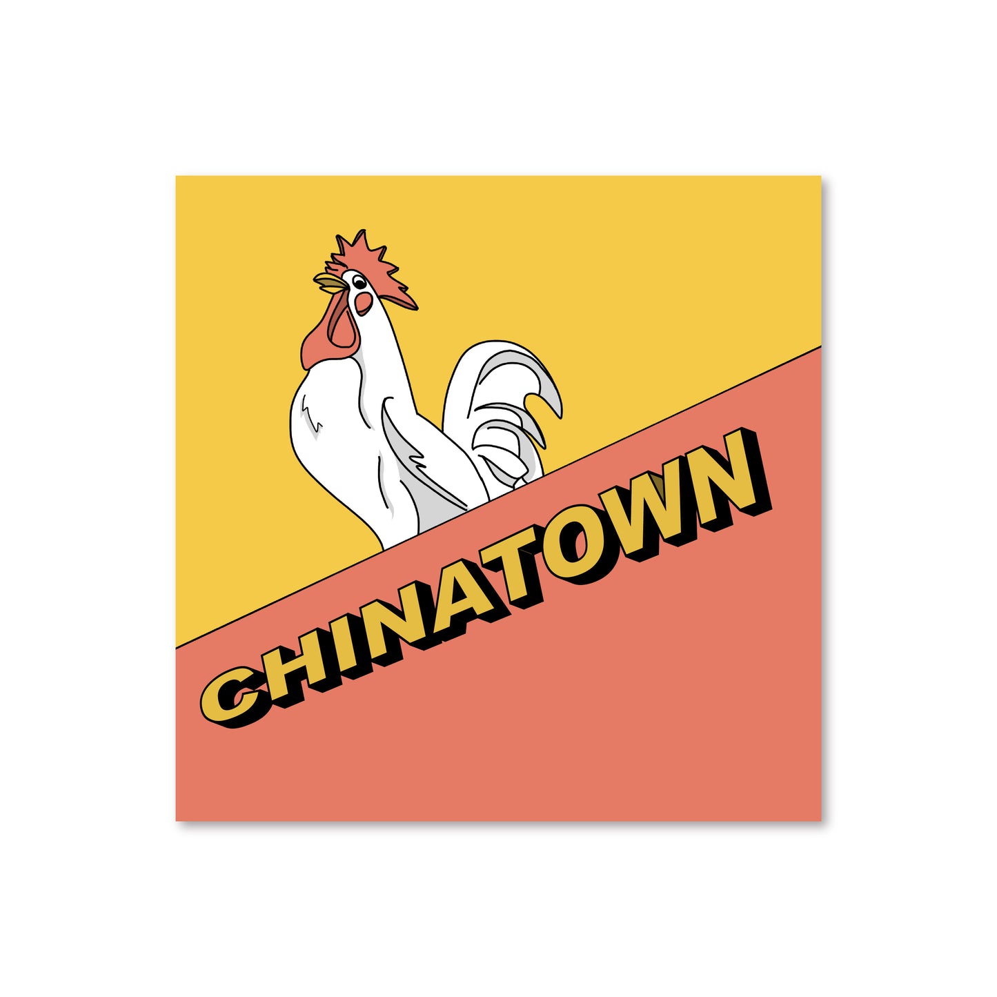 Chinatown Rooster Print
