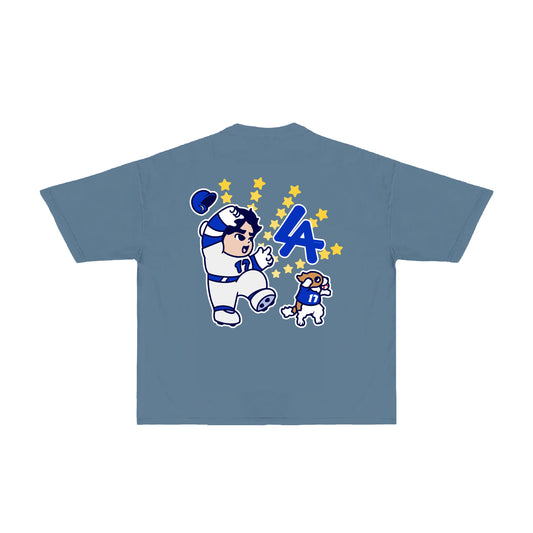 Chunkytani Champion T-Shirt - Denim Blue