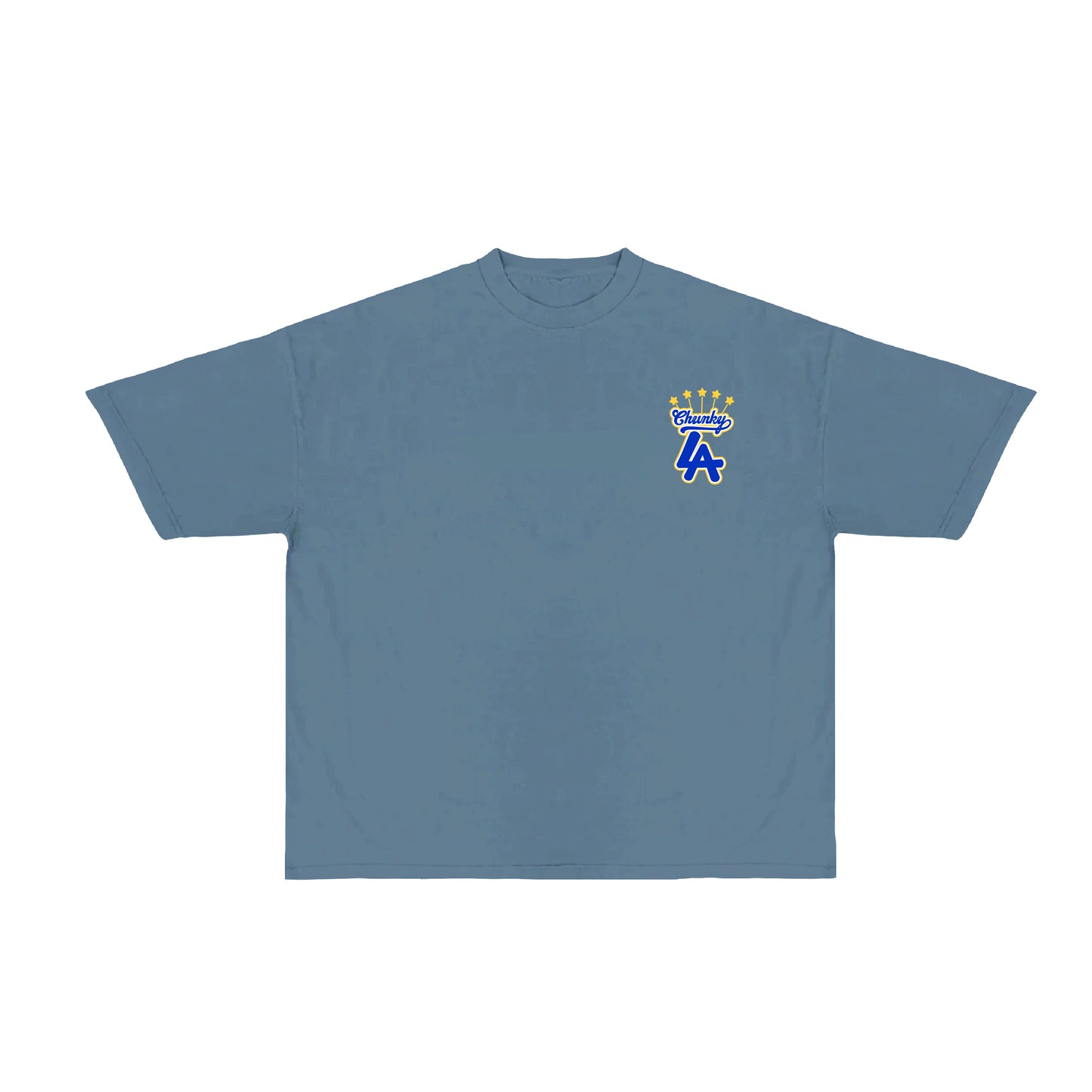 Chunky World Champs T-Shirt - Denim Blue