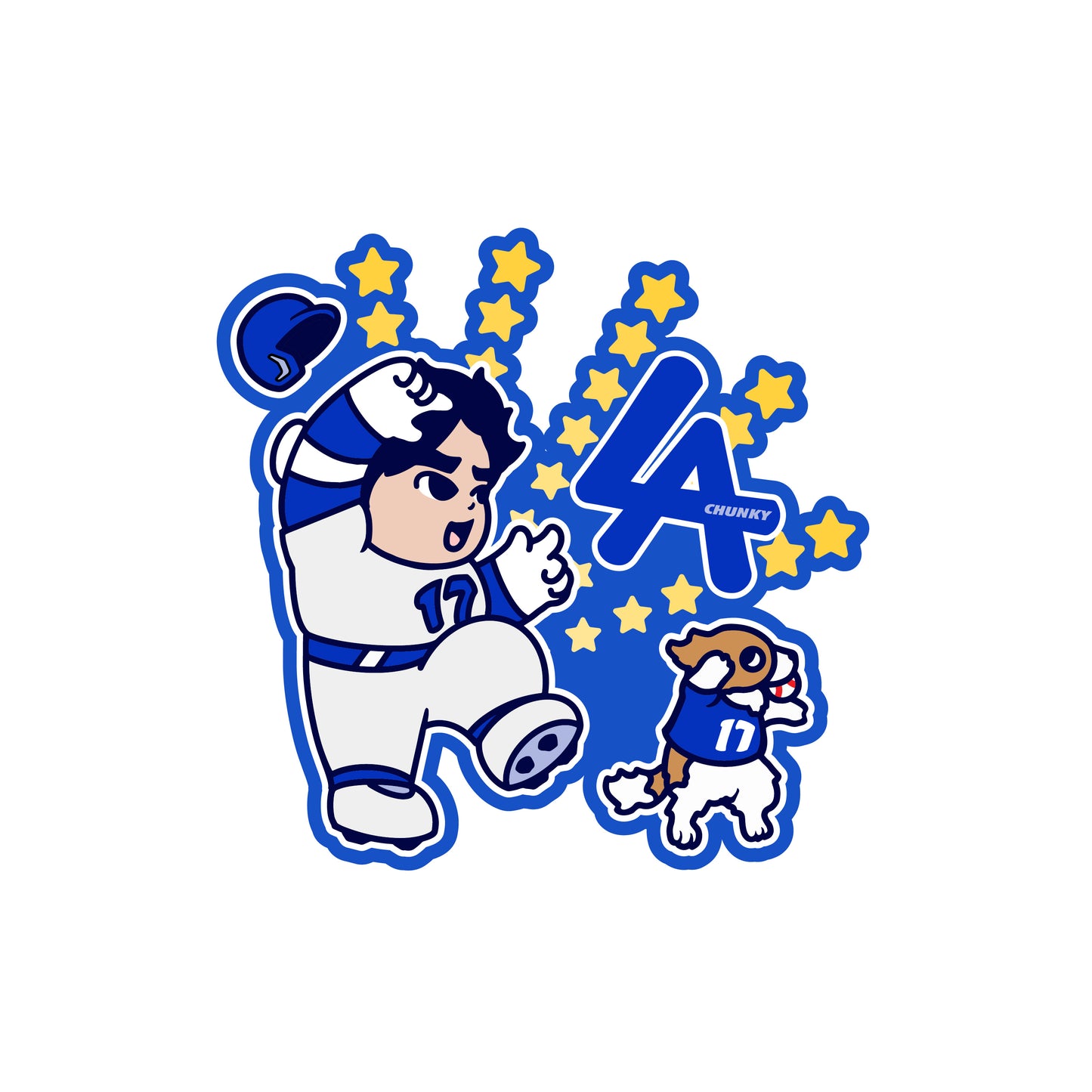 Chunkytani Champion 4 inch Sticker