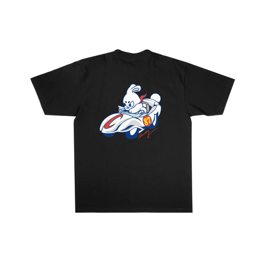 Chunky Racer Bunny T-Shirt - Black