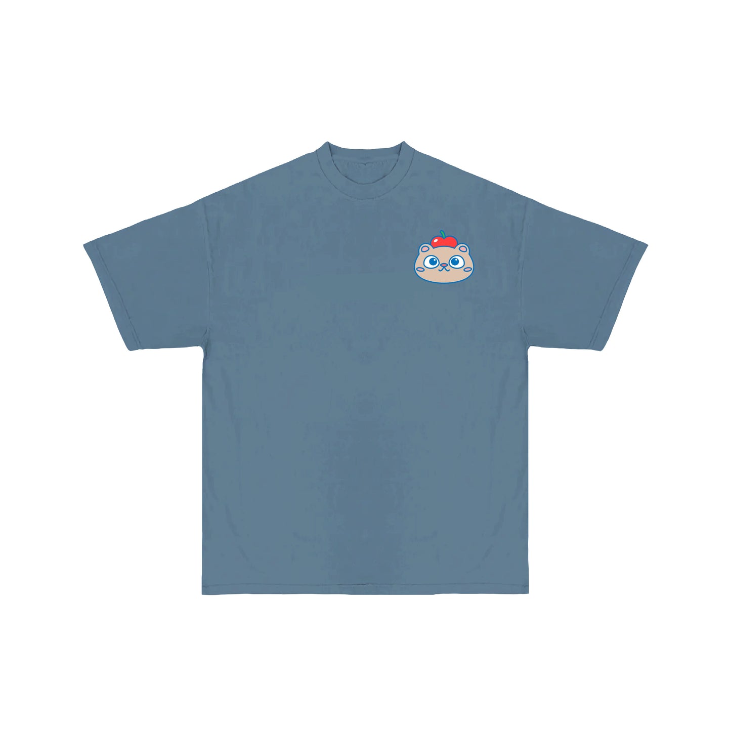 Chunky Sidra Bear T-Shirt - Denim Blue