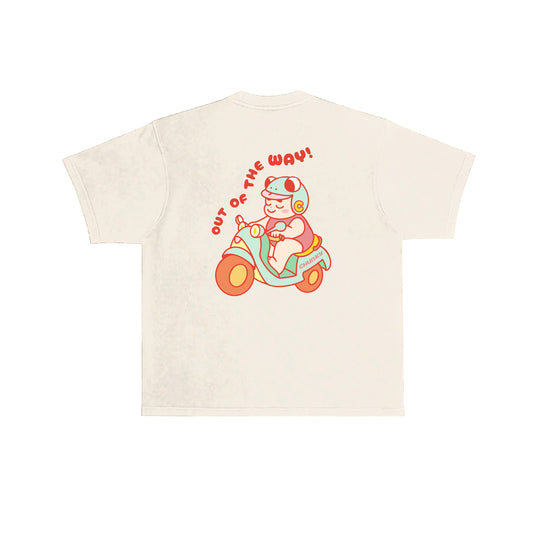 Chunky 4 Year Anniversary Scooter Baby T-Shirt - Cream