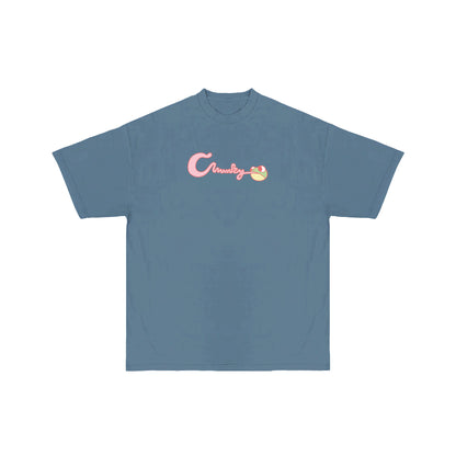 Chunky Smushed Frog T-Shirt - Denim Blue