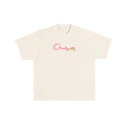 Chunky Smushed Frog T-Shirt - Cream
