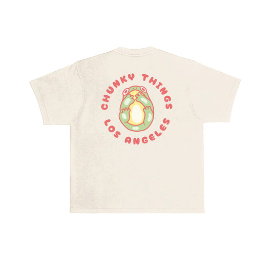 Chunky Smushed Frog T-Shirt - Cream