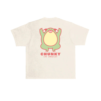Chunky Jumping Frog v2 T-Shirt - Cream