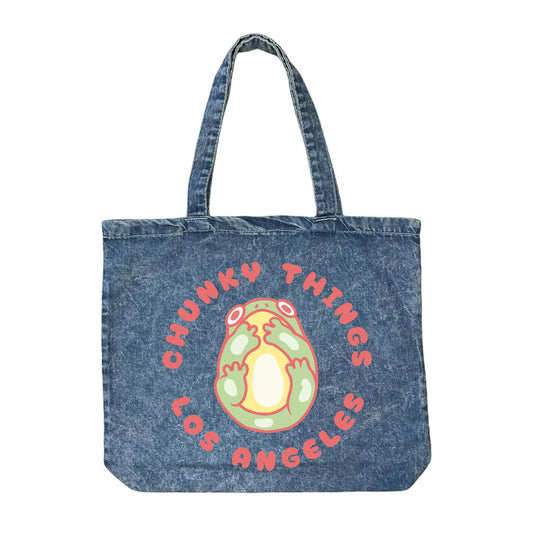 Chunky Smushed Frog Jean Tote