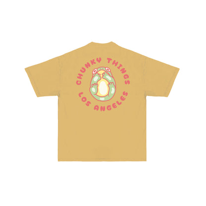 Chunky Smushed Frog T-Shirt - Mustard