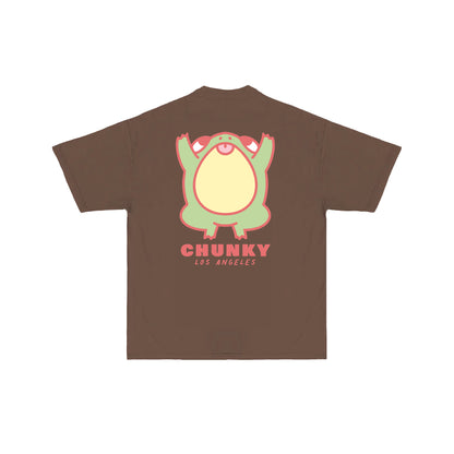 Chunky Jumping Frog v2 T-Shirt - Mocha