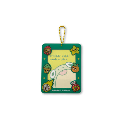 Chunky Things Green Frame Keychain
